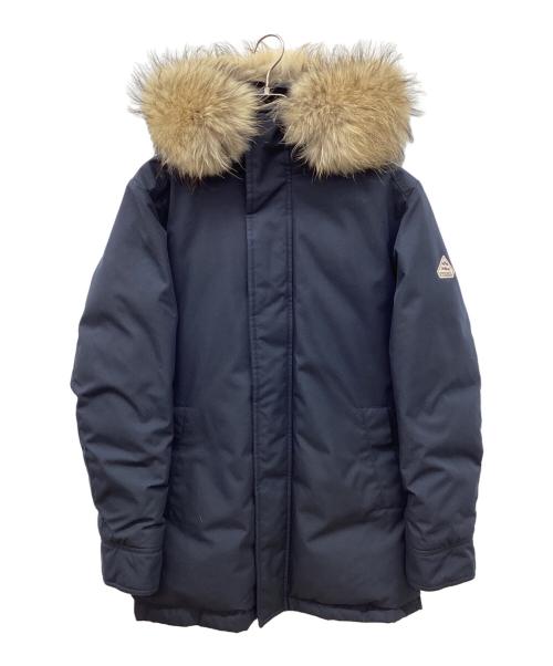 Pyrenex（ピレネックス）Pyrenex (ピレネックス) ANNECY アヌシー ダウン ジャケット　ファー付 ネイビー サイズ:Ｍの古着・服飾アイテム