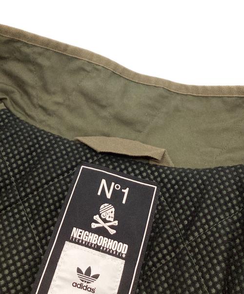 adidas Originals（アディダスオリジナル）adidas originals (アディダスオリジナル) NEIGHBORHOOD (ネイバーフッド) コラボミリタリージャケット　 カーキ サイズ:Lの古着・服飾アイテム