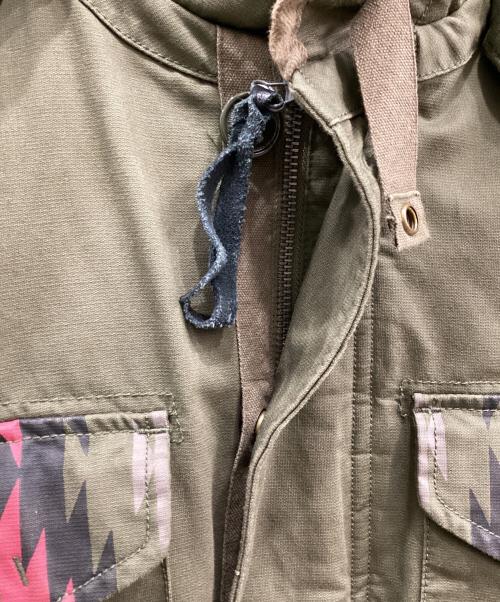 adidas Originals（アディダスオリジナル）adidas originals (アディダスオリジナル) NEIGHBORHOOD (ネイバーフッド) コラボミリタリージャケット　 カーキ サイズ:Lの古着・服飾アイテム