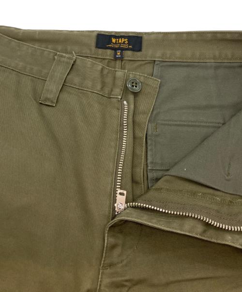 WTAPS（ダブルタップス）WTAPS (ダブルタップス) KHAKI TIGHT TROUSERS．COTTON．CHINO　カーキタイトトラウザーズコットンチノパンツ カーキ サイズ:Mの古着・服飾アイテム