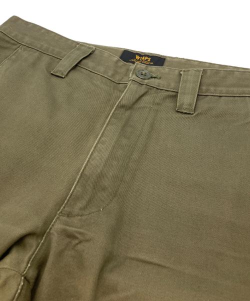 WTAPS（ダブルタップス）WTAPS (ダブルタップス) KHAKI TIGHT TROUSERS．COTTON．CHINO　カーキタイトトラウザーズコットンチノパンツ カーキ サイズ:Mの古着・服飾アイテム