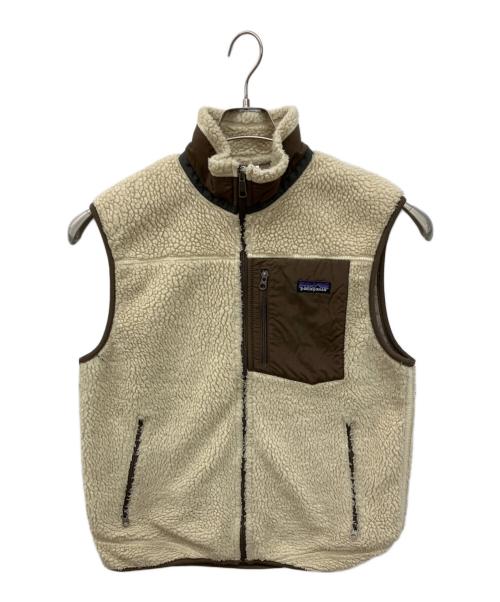 Patagonia（パタゴニア）Patagonia (パタゴニア) クラシックレトロXベスト　フリースベスト ベージュ サイズ:Mの古着・服飾アイテム