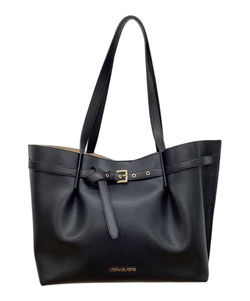 MICHAEL KORS（マイケル・コース）MICHAEL KORS (マイケル・コース) エミリア　ハンドトートバッグ ブラックの古着・服飾アイテム