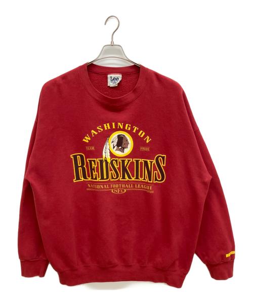 LEE（リー）LEE (リー) オールドプリントスウェット レッド サイズ:2XLの古着・服飾アイテム