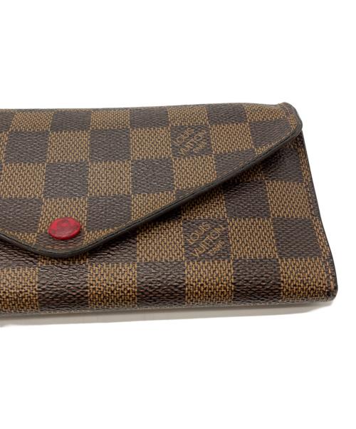 LOUIS VUITTON（ルイ ヴィトン）LOUIS VUITTON (ルイ ヴィトン) ダミエ ポルトフォイユ・ジョセフィーヌ　長財布 ブラウンの古着・服飾アイテム