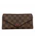 LOUIS VUITTON (ルイ ヴィトン) ダミエ ポルトフォイユ・ジョセフィーヌ　長財布 ブラウン：18000円