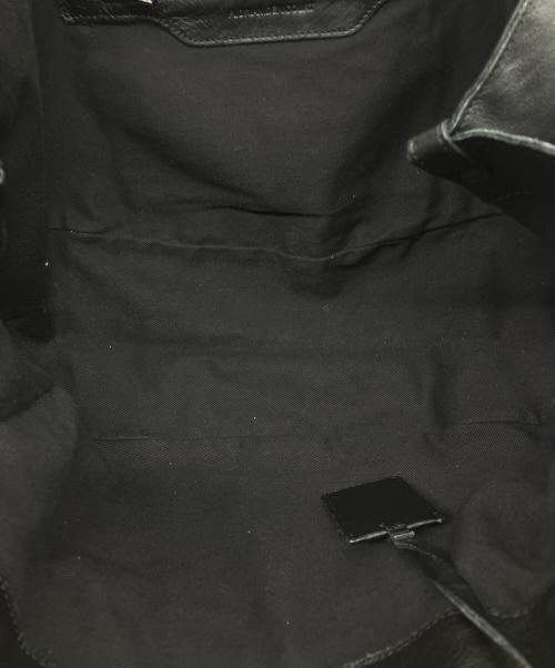 FLORIAN DENICOURT（フロリアンデュニクール）FLORIAN DENICOURT (フロリアンデュニクール) レザートートバッグ ブラックの古着・服飾アイテム