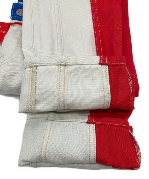 DIESEL（ディーゼル）DIESEL (ディーゼル) 切替カラーデニムパンツ トリコロールカラー サイズ: 63.5cm (W25)の古着・服飾アイテム
