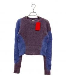 DIESEL（ディーゼル）の古着「モヘヤウールニットセーター」｜パープル