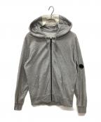 C.P COMPANYシーピーカンパニー）の古着「Light Fleece Zipped Hoodie　ライトフリースジップフーディ　パーカー」｜グレー