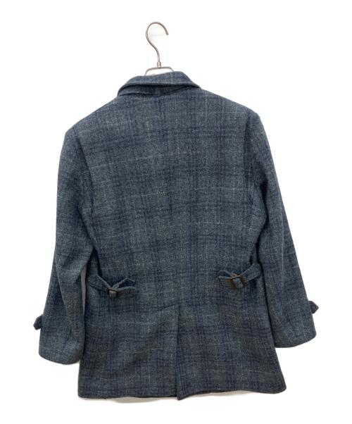 Harris Tweed（ハリスツイード）Harris Tweed (ハリスツイード) ツイードチェスターコート ネイビー サイズ:Ｍの古着・服飾アイテム