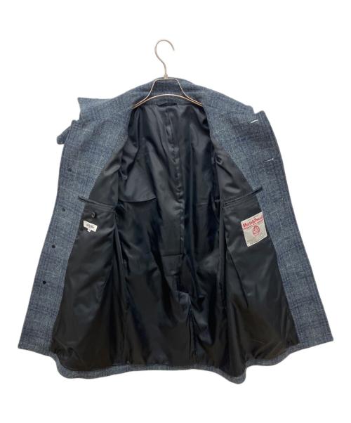 Harris Tweed（ハリスツイード）Harris Tweed (ハリスツイード) ツイードチェスターコート ネイビー サイズ:Ｍの古着・服飾アイテム