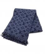 LOUIS VUITTONルイ ヴィトン）の古着「マフラー・モノグラム クラシック　ストール」｜ブルーマリーヌ