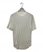 JULIUSユリウス）の古着「Khaki T-Shirt　Tシャツ　半袖カットソー」｜ホワイト