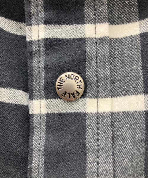 THE NORTH FACE（ザ ノース フェイス）THE NORTH FACE (ザ ノース フェイス) ロングスリーブストレッチフランネルシャツ ブラック サイズ:Mの古着・服飾アイテム