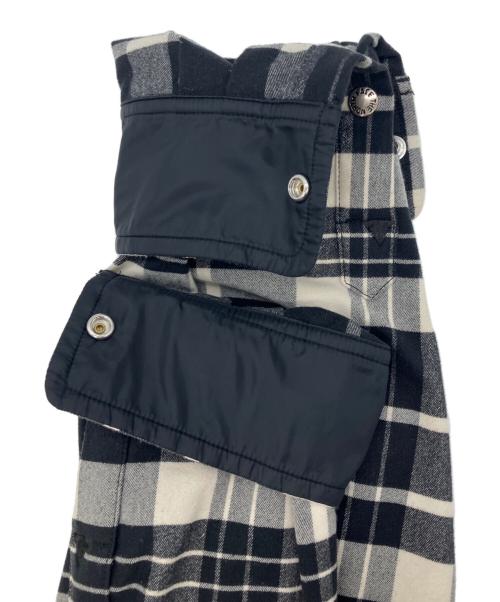 THE NORTH FACE（ザ ノース フェイス）THE NORTH FACE (ザ ノース フェイス) ロングスリーブストレッチフランネルシャツ ブラック サイズ:Mの古着・服飾アイテム