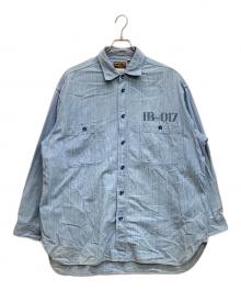 BUZZ RICKSON'S×INSCRIRE（バズリクソンズ×アンスクリア）の古着「シャンブレーシャツ」｜インディゴ