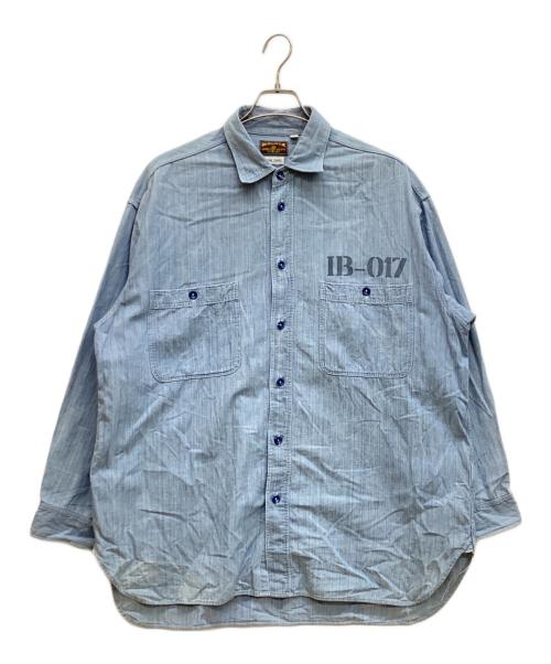 BUZZ RICKSON'S（バズリクソンズ）Buzz Rickson's (バズリクソンズ) INSCRIRE (アンスクリア) シャンブレーシャツ インディゴ サイズ:Lの古着・服飾アイテム