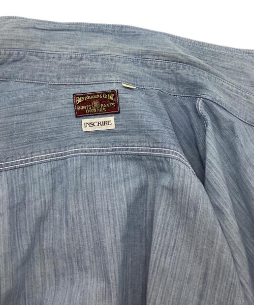 BUZZ RICKSON'S（バズリクソンズ）Buzz Rickson's (バズリクソンズ) INSCRIRE (アンスクリア) シャンブレーシャツ インディゴ サイズ:Lの古着・服飾アイテム