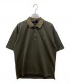 FRED PERRYフレッドペリー）の古着「PINSTRIPE SHIRT　ポロシャツ」｜カーキ