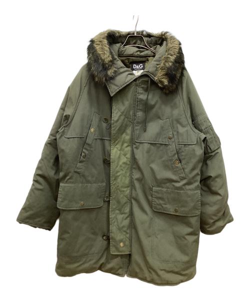 DOLCE & GABBANA（ドルチェ＆ガッバーナ）DOLCE & GABBANA (ドルチェ＆ガッバーナ) ミリタリーモッズコート オリーブ サイズ:Ｌの古着・服飾アイテム