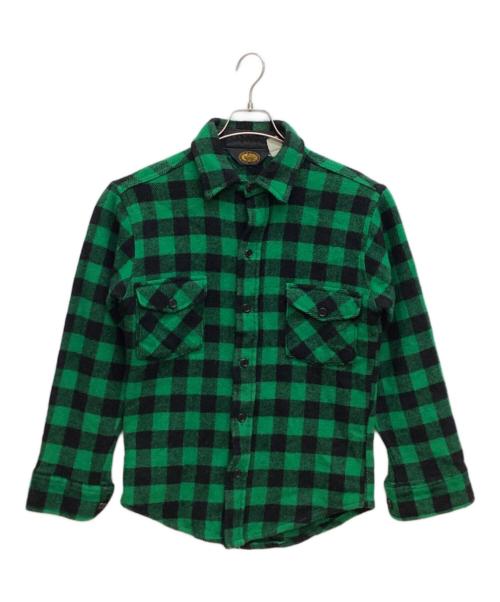 WOOLRICH（ウールリッチ）WOOLRICH (ウールリッチ) ヴィンテージチェックネルシャツ グリーン サイズ:不明の古着・服飾アイテム