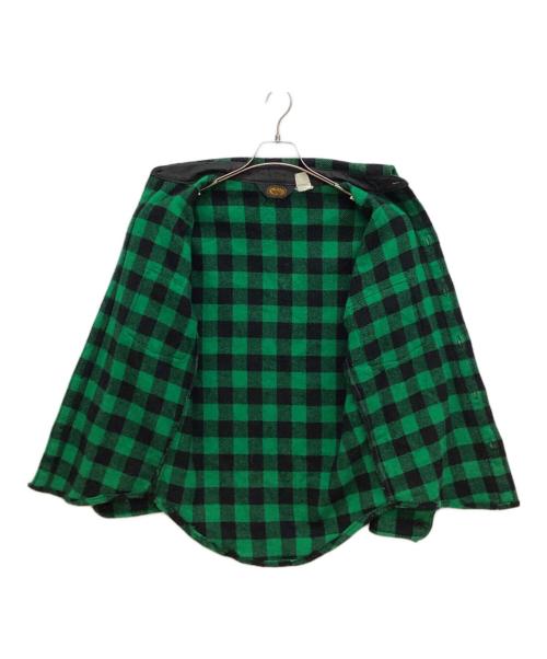 WOOLRICH（ウールリッチ）WOOLRICH (ウールリッチ) ヴィンテージチェックネルシャツ グリーン サイズ:不明の古着・服飾アイテム
