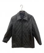 自由区ジユウク）の古着「自由区　ラムレザージャケット」｜ブラック