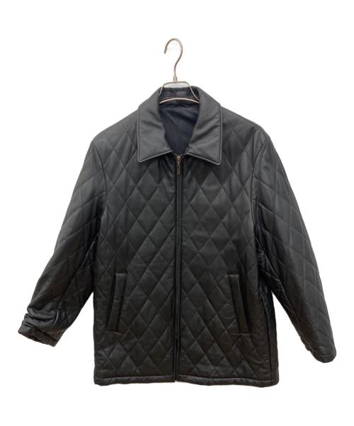 自由区（ジユウク）自由区 (ジユウク) 自由区　ラムレザージャケット ブラック サイズ:Sの古着・服飾アイテム