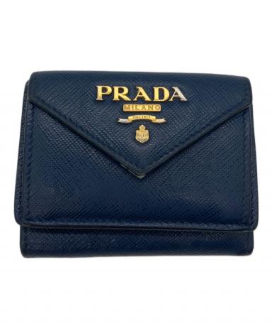 中古・古着通販】PRADA (プラダ) サフィアーノ メタルロゴ ミニ