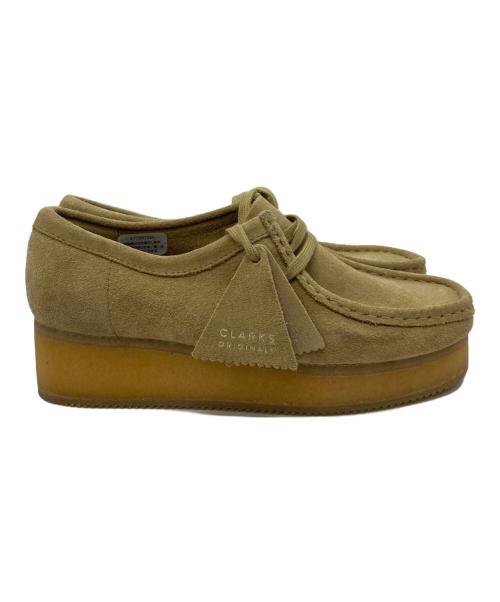 CLARKS（クラークス）CLARKS (クラークス) 厚底ワラビーシューズ　Wallacraft Bee ベージュ サイズ:24の古着・服飾アイテム