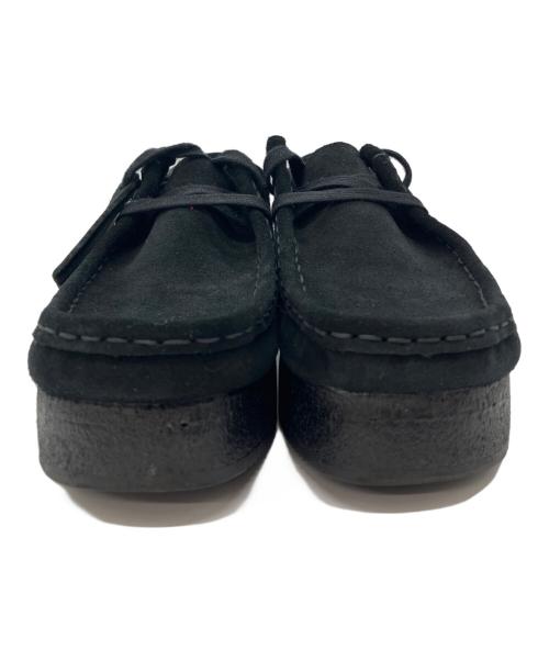 CLARKS（クラークス）CLARKS (クラークス) 厚底ワラビーシューズ　Wallacraft Bee ブラック サイズ:24.5の古着・服飾アイテム