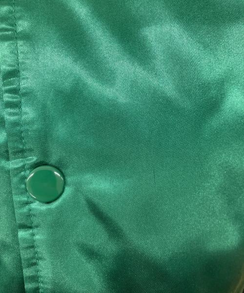 Champion（チャンピオン）Champion (チャンピオン) Supreme (シュプリーム) Hooded Satin Varsity Jacket コラボフーデットサテンヴァーシティジャケット　 グリーン サイズ:XLの古着・服飾アイテム