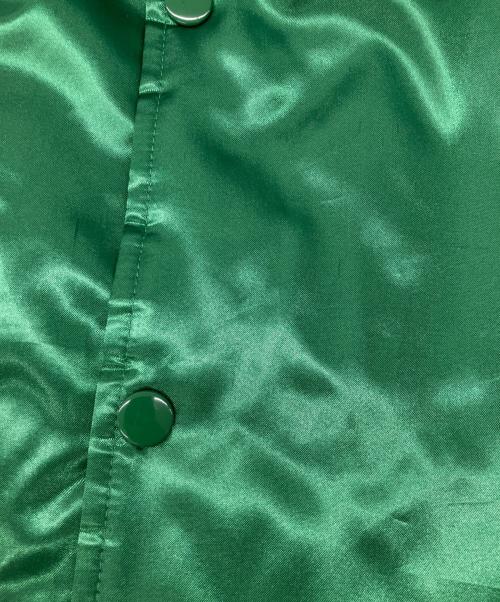 Champion（チャンピオン）Champion (チャンピオン) Supreme (シュプリーム) Hooded Satin Varsity Jacket コラボフーデットサテンヴァーシティジャケット　 グリーン サイズ:XLの古着・服飾アイテム