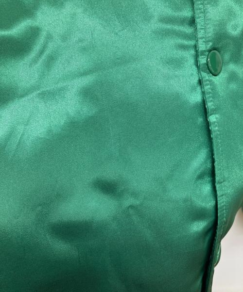 Champion（チャンピオン）Champion (チャンピオン) Supreme (シュプリーム) Hooded Satin Varsity Jacket コラボフーデットサテンヴァーシティジャケット　 グリーン サイズ:XLの古着・服飾アイテム