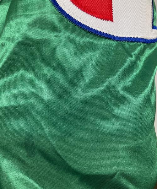 Champion（チャンピオン）Champion (チャンピオン) Supreme (シュプリーム) Hooded Satin Varsity Jacket コラボフーデットサテンヴァーシティジャケット　 グリーン サイズ:XLの古着・服飾アイテム