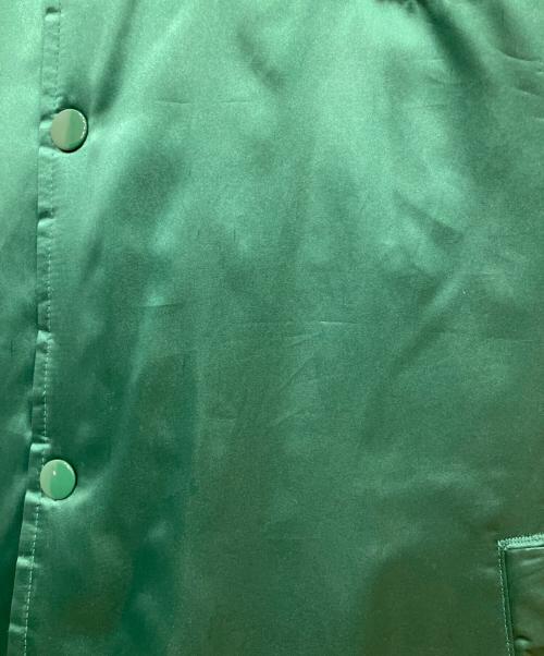 Champion（チャンピオン）Champion (チャンピオン) Supreme (シュプリーム) Hooded Satin Varsity Jacket コラボフーデットサテンヴァーシティジャケット　 グリーン サイズ:XLの古着・服飾アイテム