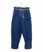 Product Twelveプロダクトトゥエルブ）の古着「Double Knee Pants ダブルニーデニムパンツ」｜インディゴ