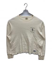 GLAD HAND×SCHOTT BROS.（グラッドハンド×ショット）の古着「両面プリントサーマルカットソー　クルーネックカットソー」｜ベージュ