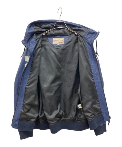 AVIREX（アヴィレックス）AVIREX (アヴィレックス) レザージャケット ネイビー サイズ:2XLの古着・服飾アイテム