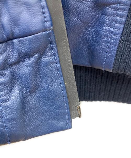 AVIREX（アヴィレックス）AVIREX (アヴィレックス) レザージャケット ネイビー サイズ:2XLの古着・服飾アイテム