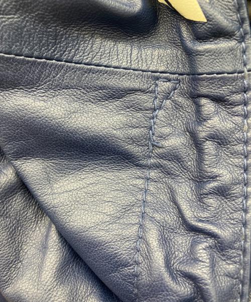 AVIREX（アヴィレックス）AVIREX (アヴィレックス) レザージャケット ネイビー サイズ:2XLの古着・服飾アイテム