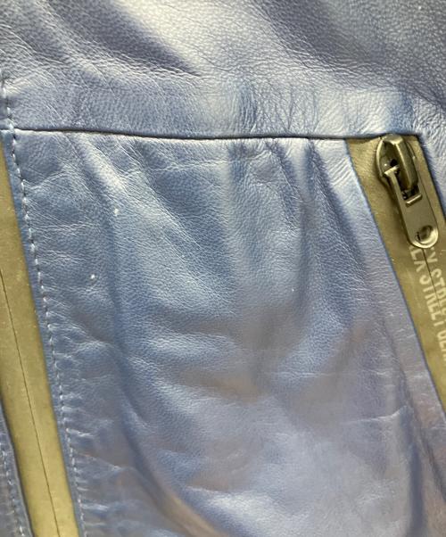 AVIREX（アヴィレックス）AVIREX (アヴィレックス) レザージャケット ネイビー サイズ:2XLの古着・服飾アイテム