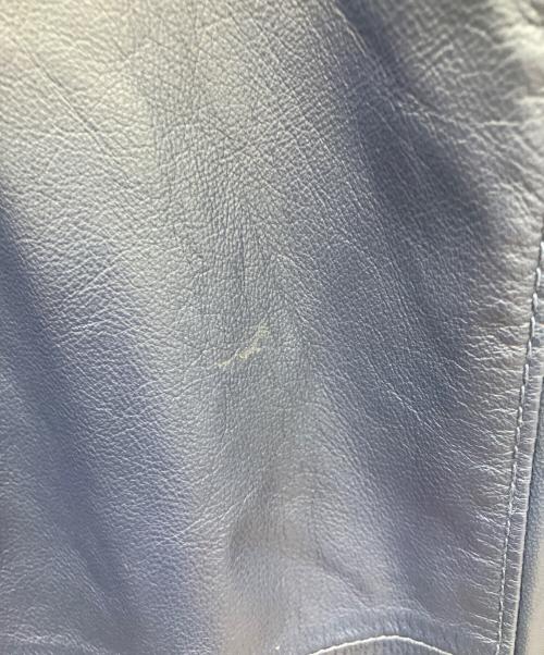 AVIREX（アヴィレックス）AVIREX (アヴィレックス) レザージャケット ネイビー サイズ:2XLの古着・服飾アイテム