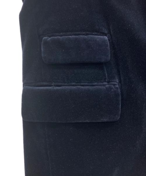 TOMORROW LAND（トゥモローランド）TOMORROW LAND (トゥモローランド) ベロアテーラードジャケット ネイビー サイズ:48の古着・服飾アイテム