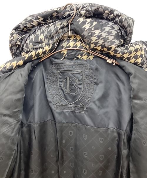BLACK LABEL CRESTBRIDGE（ブラックレーベル クレストブリッジ）BLACK LABEL CRESTBRIDGE (ブラックレーベル クレストブリッジ) 千鳥格子柄ダウンジャケット ブラック サイズ:Mの古着・服飾アイテム