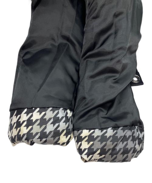BLACK LABEL CRESTBRIDGE（ブラックレーベル クレストブリッジ）BLACK LABEL CRESTBRIDGE (ブラックレーベル クレストブリッジ) 千鳥格子柄ダウンジャケット ブラック サイズ:Mの古着・服飾アイテム