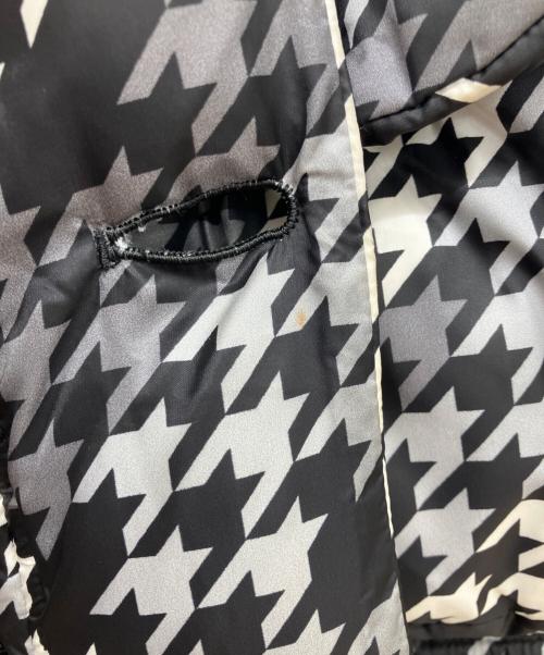 BLACK LABEL CRESTBRIDGE（ブラックレーベル クレストブリッジ）BLACK LABEL CRESTBRIDGE (ブラックレーベル クレストブリッジ) 千鳥格子柄ダウンジャケット ブラック サイズ:Mの古着・服飾アイテム