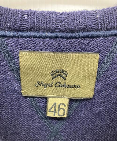 NIGEL CABOURN（ナイジェルケーボン）NIGEL CABOURN (ナイジェルケーボン) マウンテニアクルーニット ネイビー サイズ:46の古着・服飾アイテム