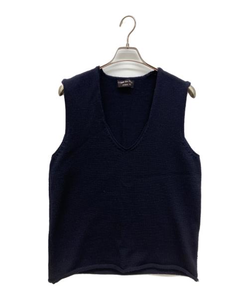 COMME des GARCONS HOMME PLUS（コムデギャルソンオムプリュス）COMME des GARCONS HOMME PLUS (コムデギャルソンオムプリュス) ニットベスト ネイビー サイズ:-の古着・服飾アイテム